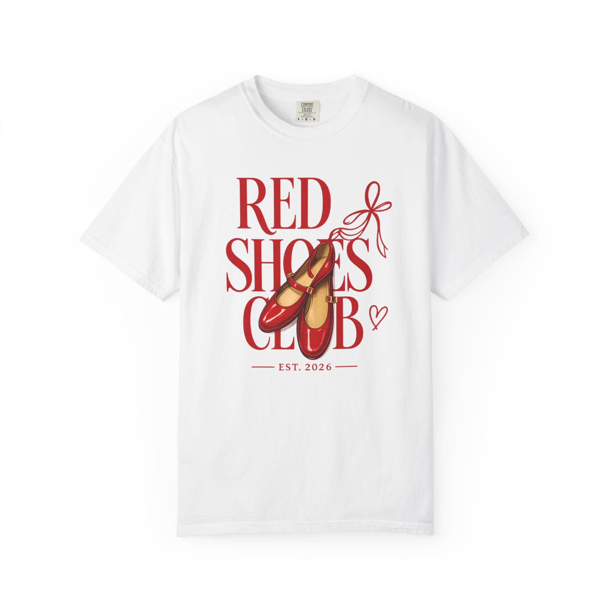 Red Shoes Club T-Shirt — COLOR BLANCO