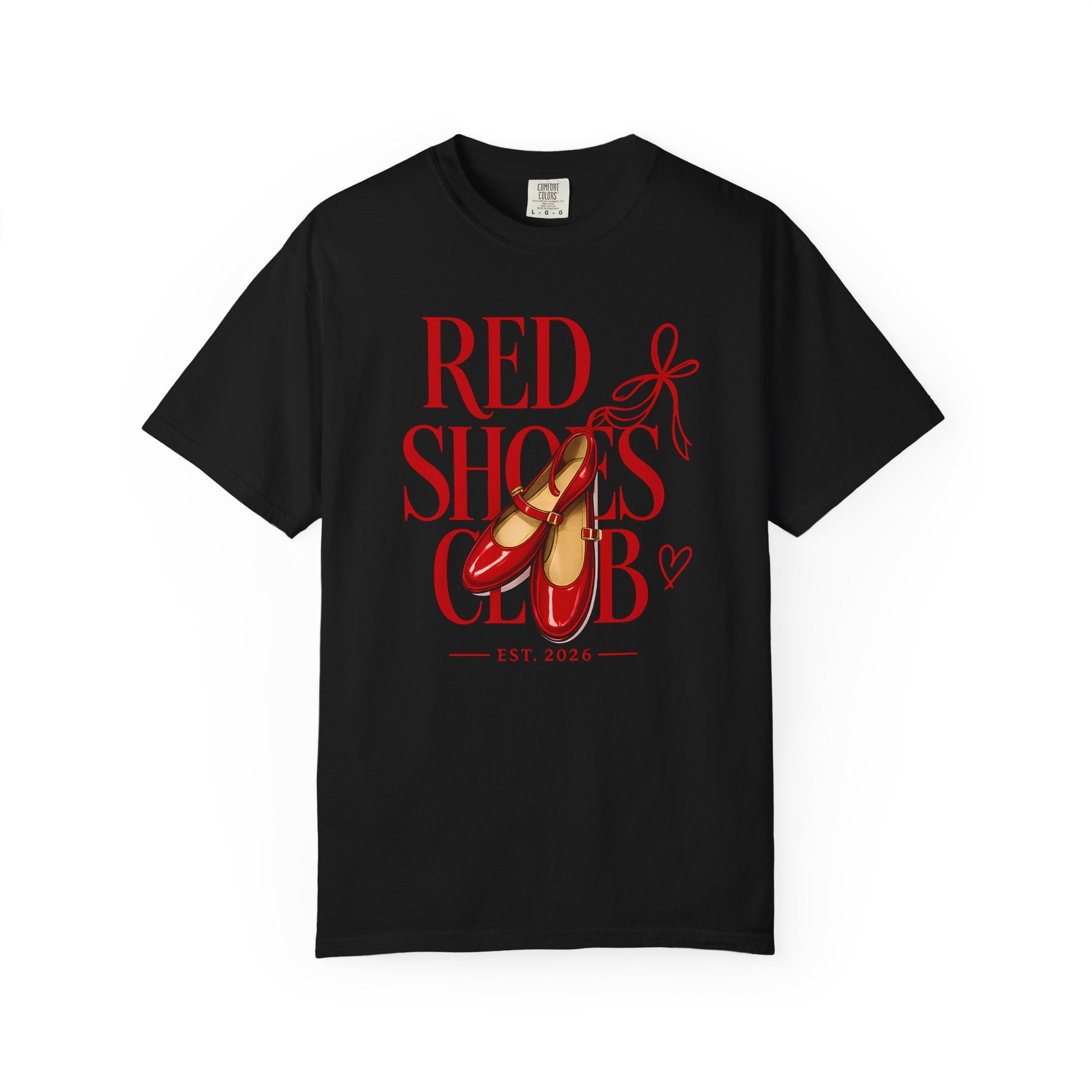 Red Shoes Club T-Shirt — COLOR NEGRO